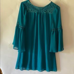Amy Byar Peasant Sleeve Dress